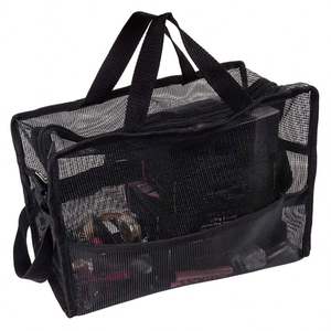 Bolsa de malla plegable, resistente, reutilizable, con correa para el hombro, bolsa de compras - Product Image 1