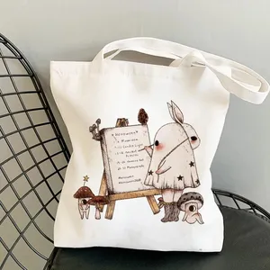 High quality custom logo print Eco cotton grocery bags canvas tote bag