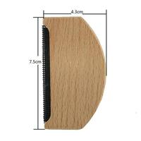 Rasoir anti-bouloches portable en bois pour vêtements et pulls, épilateur manuel en bois pour tissus