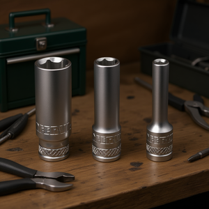 Llave de Tubo Hexagonal Larga Fervi de 10 mm, 12 mm y 13 mm, Acero al Cromo Vanadio - Product Image 3