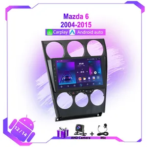Android đài phát thanh xe cho Mazda 6 2004 2015 <span class=keywords><strong>Navigation</strong></span> <span class=keywords><strong>GPS</strong></span> Android Auto Stereo wifi 4 gam đa phương tiện Video Player BT Carplay IPS màn hình - Product Image 2