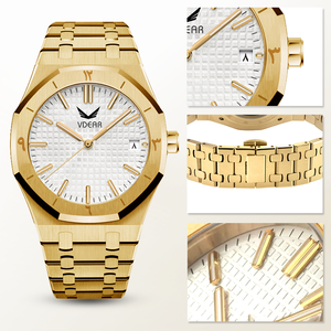 Relojes de pulsera de cuarzo para hombre lujosos a la moda, esfera de presión de <span class=keywords><strong>aceite</strong></span> Simple, manecillas luminosas, fecha, relojes con logotipo personalizado, <span class=keywords><strong>reloj</strong></span> árabe para hombre - Product Image 2