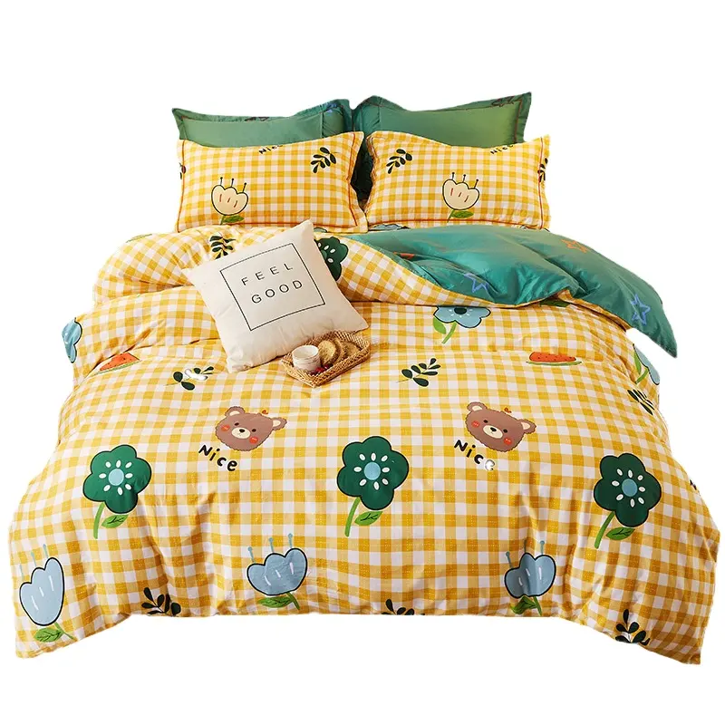 Biancheria da letto per aiutare a dormire una varietà di prodotti stampati personalizzati set tutte le lenzuola queen in cotone