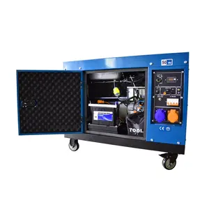 6KW 7.5KVA 50Hz 380V 400V Air Cooled Silent Electric Power Generation Portable Diesel Generator For Home Use