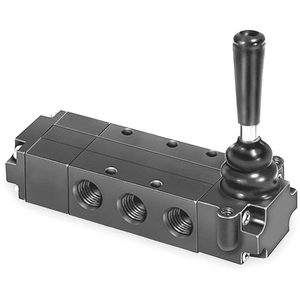 Válvula de Control de Aire en Línea Parker Hannifin Directair Serie 4 52, 4 Vías, 3 Posiciones, Centro Cerrado, Palanca, Puerto de 1/4 Pulgada, Aluminio - Product Image 1
