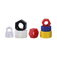 Écrous hexagonaux en nylon M2 M3 M4 M5 M6 M8 M10 M12 M20, transparents et colorés, en plastique, pour l'électronique