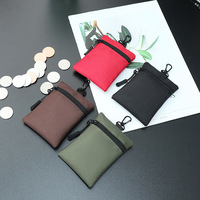 Tas Gantung Kecil Bahan Oxford untuk Luar Ruangan, Dompet Koin Mini, Kantong Penyimpanan, Tempat Kunci, Ringkas