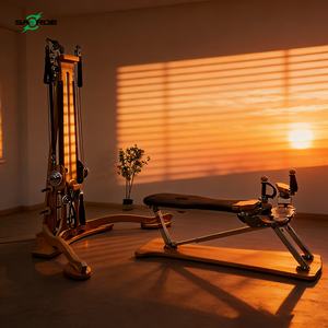 Reformer de Pilates de Madera SAERDE, Equipo de Ejercicio de Yoga Duradero, Ajustable y Ecológico para Estudio de Pilates - Product Image 1