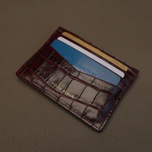 Tarjetero de Cuero Italiano Hiram Beron, Cartera Delgada de Lujo, Cuero Genuino, Marca Privada, Producción Limitada - Product Image 6
