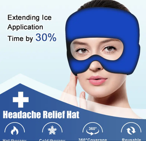 Gorro de Gel Frío para Alivio de la Migraña, Terapia de Frío, Compresa Fría para la Cabeza, para Tensión, Ojos Hinchados, Masajeador de Fitness, Venta Caliente 2026 - Product Image 3