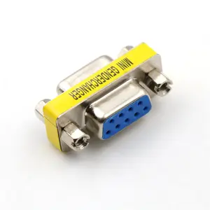 DB9 9Pin/Fêmea Para Fêmea/Fêmea Para Macho/Macho Para Macho/Mini Gender Changer Adaptador RS232 conector Serial