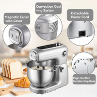Robot culinaire électrique multifonction : Pétrin, mixeur, hachoir, batteur à gâteaux et blender