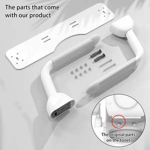 Mason Robusto Toilet Standing Aid Nenhuma Perfuração Ajustável Permanente Aid WC para Idosos - Product Image 4