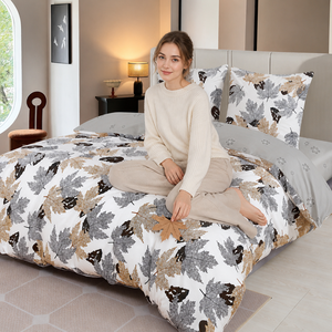 Juego de Ropa de Cama de Lujo con Estampado de Arce, Envío Directo desde la UE, Algodón, 160x200 200x220cm, Almacén en Polonia - Product Image 3