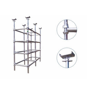 Système d'échafaudage de construction légère galvanisé avec avantage de sécurité Échafaudage mobile en acier de serrure de tasse de la conception moderne Q235 - Product Image 1