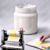 Colle adhésive réutilisable à base d'eau pour bloc-notes, notes autocollantes, notes adhésives repositionnables, adhésif pour mémo