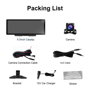 Pantalla táctil inteligente CarPlay de 9,3 pulgadas, soporte inalámbrico Carplay Dual Dash CAM <span class=keywords><strong>Android</strong></span> <span class=keywords><strong>Auto</strong></span>, Bluetooth - Product Image 4