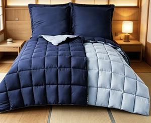 Juego de 4 Piezas: 2 Edredones de 135x200 cm, 2 Fundas de Almohada de <span class=keywords><strong>80x80</strong></span> cm, Reversibles con Costuras en Caja - Product Image 3