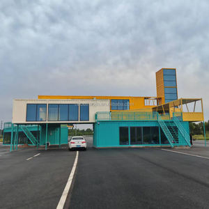 Prefabrik mobil dayanıklı kahve dükkanı sokakları Catering konteyner Bar çelik yapı bina ev özelleştirmek - Product Image 2