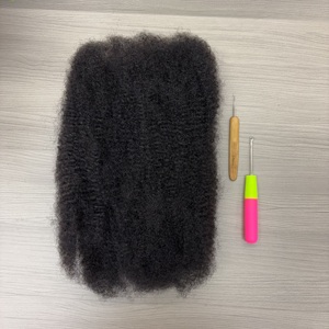 100% cheveux humains 30g/50g/100g Pack <span class=keywords><strong>Afro</strong></span> crépus en vrac cheveux humains en gros pour Locs réparation ou torsion tresse