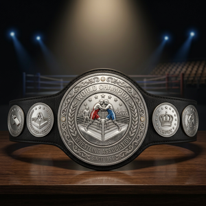 Cinturón de Campeonato de Lucha MMA Personalizado, Cinturón de Campeonato de Peso Pesado con Título Propio, Cinturón de Campeonato de Cuero para Adultos - Product Image 3