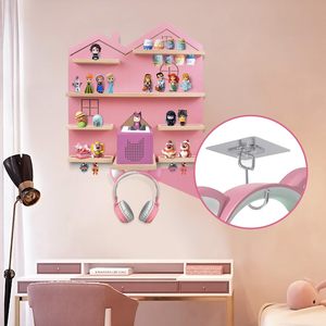 <span class=keywords><strong>Étagère</strong></span> magnétique en bois en forme de <span class=keywords><strong>maison</strong></span>, présentoir à jouets, <span class=keywords><strong>étagère</strong></span> en bois pour boîte à tonies - Product Image 2