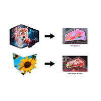 Écran d'affichage LED 3D UHD couleur plein écran P10 pour l'extérieur, grand mur vidéo pour les centres commerciaux