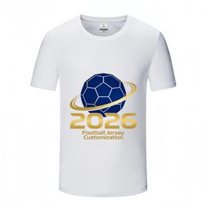 قميص كرة قدم رجالي قابل للتخصيص لبطولة 2026، إصدار اللاعبين مع جميع الشعارات، 100% بوليستر سريع الجفاف، ملابس رياضية عصرية - Product Image 1