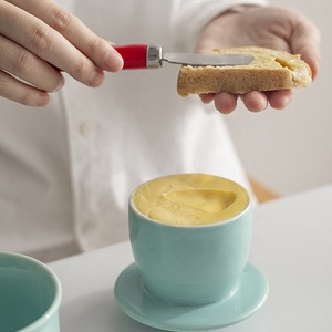 Nouvelles idées de produits 2026 Armoires et accessoires pour la maison et la cuisine <span class=keywords><strong>En</strong></span> vente Beurrier français <span class=keywords><strong>en</strong></span> céramique avec couvercle - Product Image 6
