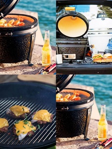 KIMSTONE 16 Inch Table Hot Pot Series Kamado Smoker Barbecue <strong>Grill</strong> the <strong>Best</strong> Choice for Outdoor Cooking - Product Image 3