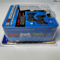 Manette de jeu sans fil double 2,4 G avec joystick à double vibration pour TV, ordinateur et console de jeu - Compatible Android