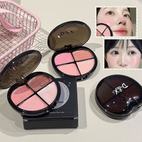 Di&Xi Palette 4-en-1 Crème Blush & Illuminateur Multi-usages pour Joues et Yeux, Fini Crème-Poudre Modulable