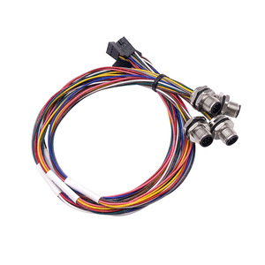M8 M12 방수 배선 하네스 2 3 4 5 코어 IP65 산업용 PLC 캐비닛 커넥터 어댑터 PVC 재킷 정적 설치 - Product Image 3