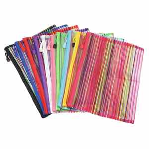 Bolsas de Cosméticos Personalizadas A3/A4/A5/A6, Estuche de Maquillaje con Cierre de Cremallera y Malla de Nailon, Impresas con Serigrafía, Portátiles para Viajes, Escuela u Oficina - Product Image 1