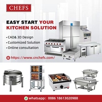 Peralatan Restoran Baja Tahan Karat Peralatan Dapur Profesional Peralatan Dapur Komersial untuk Dapur Hotel Restoran