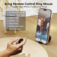 Souris intelligente sans fil, mini télécommande optique verticale pour téléphone, tablettes, défilement de page TikTok au bout des doigts