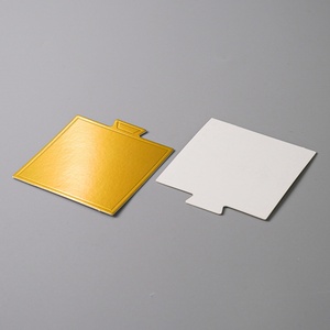 High Quality Mini French Dessert Board Customize Size Gold Cake Drum - Product Image 3