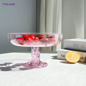 Offre Spéciale nordique danois coloré contraste verre salon salle à manger Table à manger zone de réception Table basse assiette de fruits secs - Product Image 6