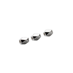 YIMI Anti Tarnish 925 Sterling Silver Irregular <b>Spacer</b> Seed Bead for DIY Jewelry Making - Product Image 1