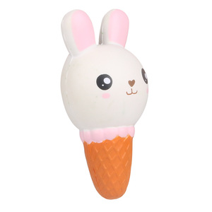 Pu Rabbit Head Ice Cream Slow <b>Rebound</b> Toy For Kids 2 To 4 Years Unisex Fidget Toy - Product Image 1