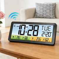 Vente flash : Thermomètre de projection sans fil intelligent à grand écran LCD, nouveau design, remplace la station météo numérique extérieure pour la maison