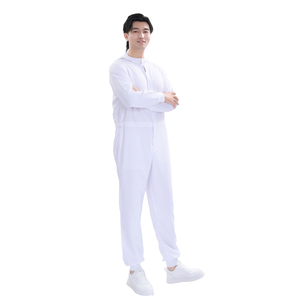 Tuta <span class=keywords><strong>da</strong></span> <span class=keywords><strong>lavoro</strong></span> <span class=keywords><strong>per</strong></span> l'industria alimentare bianca | Tessuto TC65/35 210gsm | Uniforme <span class=keywords><strong>per</strong></span> la lavorazione degli alimenti personalizzata in fabbrica - Product Image 4