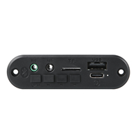 Amplificador de 6W, CC 5V, Placa Decodificadora MP3 WMA, Micrófono, Bluetooth 5.0, Audio USB, Radio TF, Receptor FM de 3W, Música para Auto, Grabación MP3 de 3W