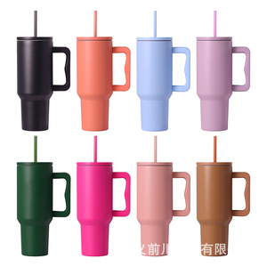 Stainless Steel Tumbler 40Oz Insulated With Straw Travel Mug For Home Office Outdoor Use - Product Image 3