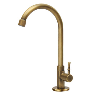 Grifo de Cocina Monomando de Bronce Antiguo Estilo Europeo Chengming, Rotación de 360 Grados, Montaje en Encimera, Válvula de Cerámica - Product Image 5