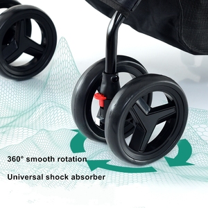 Carrello da Viaggio Pieghevole a 4 Ruote Rimovibile <span class=keywords><strong>per</strong></span> Cani e Gatti di Piccola Taglia, Uso Esterno, Vendita all'Ingrosso - Product Image 2
