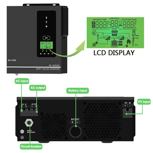 Biến tần năng lượng mặt trời ngoài lưới điện Anern Voltronic 1.0kw <span class=keywords><strong>1.5kva</strong></span>, biến tần 24v MPPT, biến tần năng lượng mặt trời lai - Product Image 4