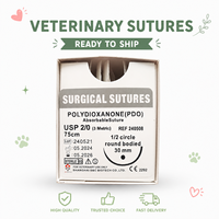 Suture chirurgicale non résorbable en nylon 2/0 3/0, suture tressée en soie monofilament pour la chirurgie générale et l'utilisation vétérinaire