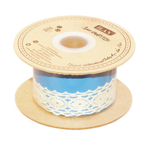 Strisce di pizzo ILAN 2,7 cm x 15 m colore crema per artigianato e decorazioni - Product Image 1