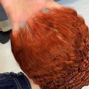 สีผมส้มขิงยอดนิยม, สีผมและทรงผมตามสั่ง, วิกผมสีขิงส้มแบบลูกไม้คุณภาพสูง - Product Image 3